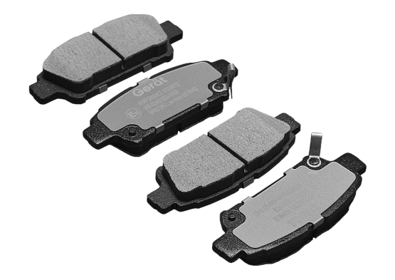 Тормозные колодки Gerat BPR073PG (задние) Low-metallic