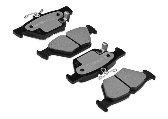 Задние тормозные колодки Gerat BPR146PG Low-metallic
