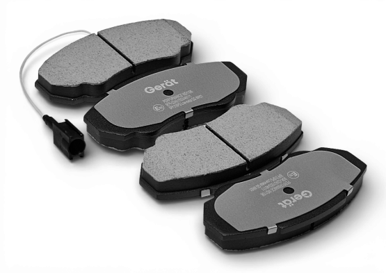 Тормозные колодки Gerat BPF318PG (передние) Low-metallic