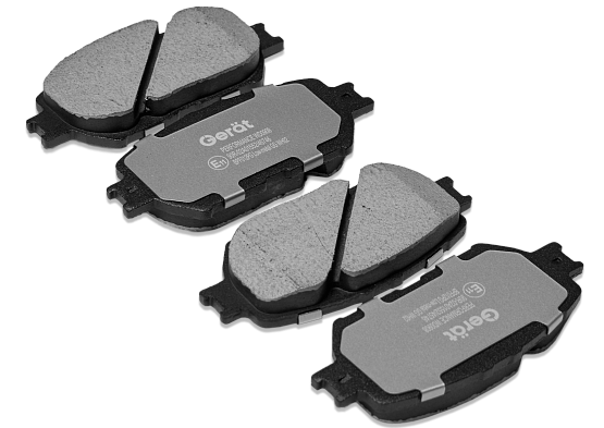 Тормозные колодки Gerat BPF012PG (передние) Low-metallic