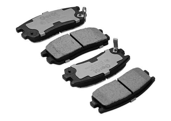 Тормозные колодки Gerat BPR187PG (задние) Low-metallic