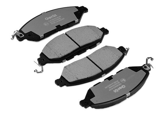 Тормозные колодки Gerat BPF309PG (передние) Low-metallic