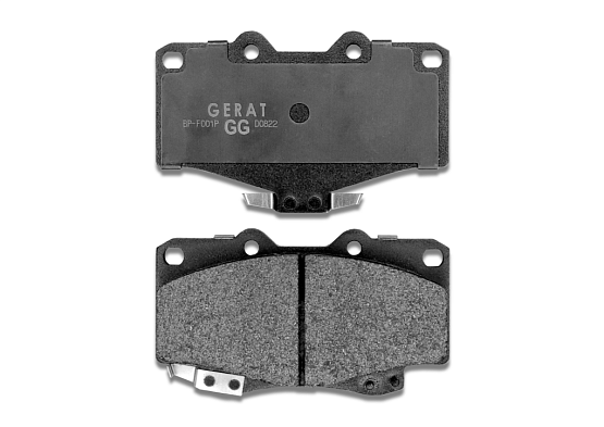 Тормозные колодки Gerat BP-F001P (передние) Low-metallic