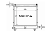 Радиатор охлаждения двигателя Gerat MR-111/4R