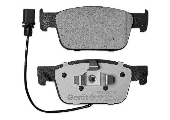 Тормозные колодки Gerat BPF316PG (передние) Low-metallic