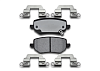 Тормозные колодки Gerat BPR166PG (задние) Low-metallic