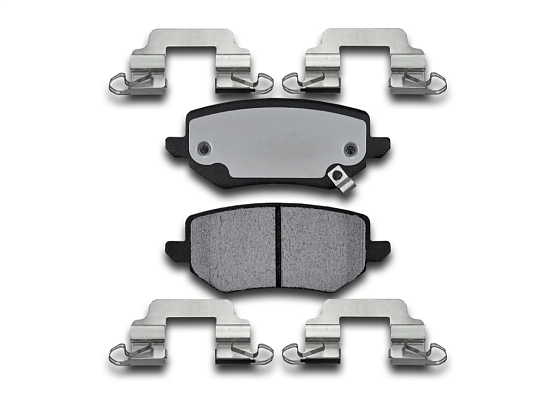 Тормозные колодки Gerat BPR166PG (задние) Low-metallic