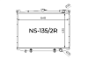 Радиатор охлаждения двигателя Gerat NS-135/2R