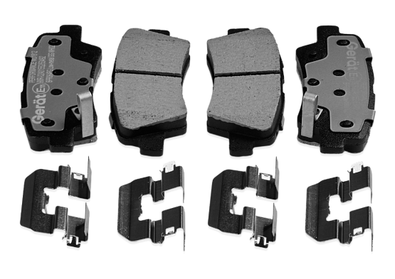 Тормозные колодки Gerat BPR064PG (задние) Low-metallic