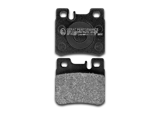 Тормозные колодки Gerat BP-R002P (задние) Low-metallic