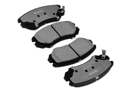 Тормозные колодки Gerat BPF097PG (передние) Low-metallic