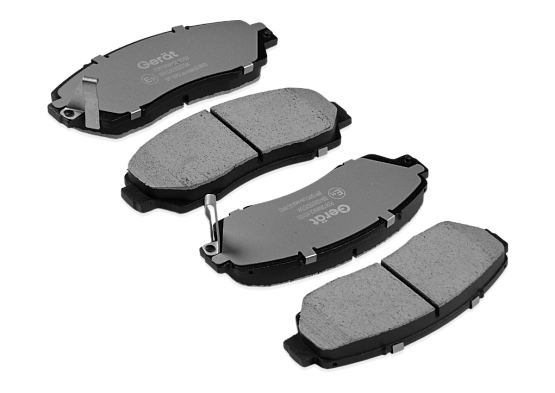 Тормозные колодки Gerat BPF156PG (передние) Low-metallic