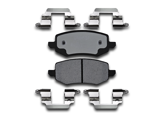 Тормозные колодки Gerat BPR165PG (задние) Low-metallic