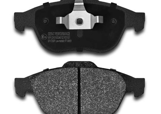 Тормозные колодки Gerat BP-F269P (передние) Low-metallic