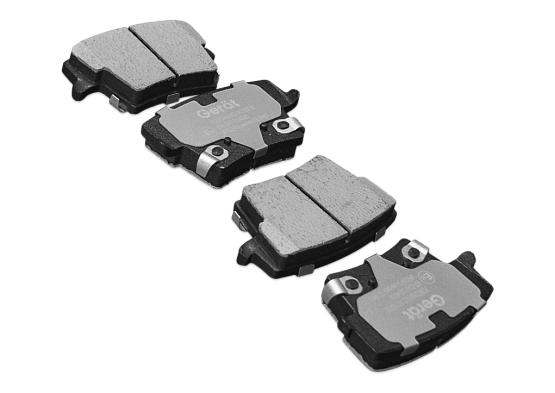 Задние тормозные колодки Gerat BPR226PG Low-metallic