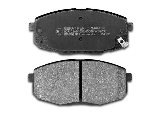 Тормозные колодки Gerat BP-F092P (передние) Performance