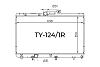 Радиатор охлаждения двигателя Gerat TY-124/1R