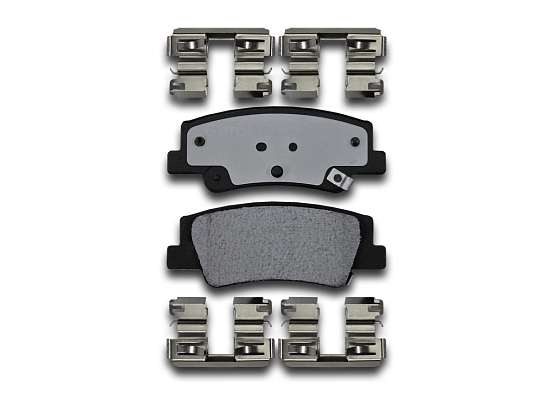Задние тормозные колодки Gerat BPR082PG Low-metallic