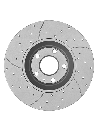Тормозной диск Gerat DSK-F323P (передний) Platinum