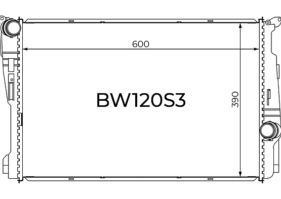Радиатор охлаждения двигателя Gerat BW120S3