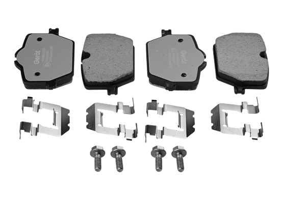 Тормозные колодки Gerat BPR167PG (задние) Low-metallic