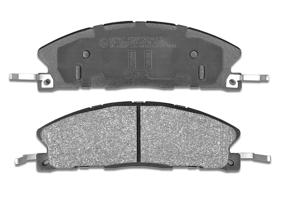 Тормозные колодки Gerat BP-F260P (передние) Low-metallic