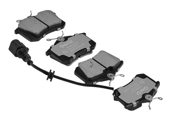 Тормозные колодки Gerat BPR087PG (задние) Low-metallic