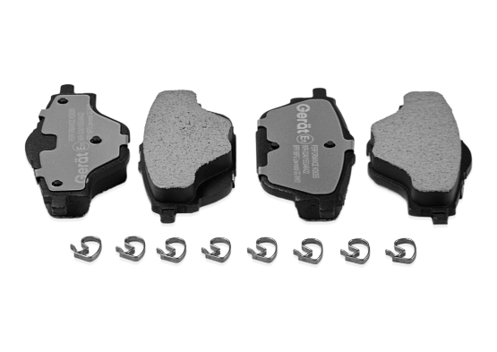 Тормозные колодки Gerat BPR186PG (задние) Low-metallic