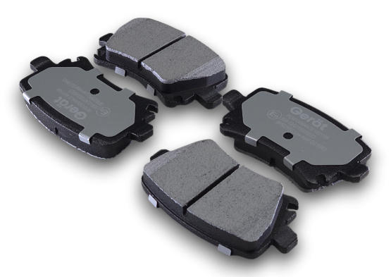 Тормозные колодки Gerat BPR026PG (задние) Low-metallic