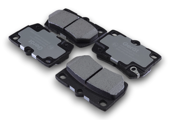 Задние тормозные колодки Gerat BPR009PG Low-metallic