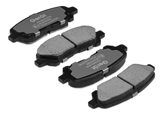 Задние тормозные колодки Gerat BPR159PG Low-metallic