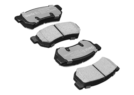 Задние тормозные колодки Gerat BPR216PG Low-metallic