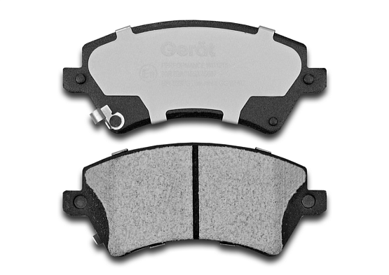 Тормозные колодки Gerat BPF099PG (передние) Low-metallic