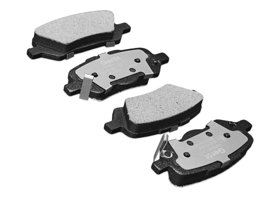 Тормозные колодки Gerat BPR214PG (задние) Low-metallic