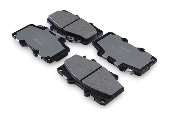 Тормозные колодки Gerat BPF295PG (передние) Low-metallic