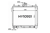 Радиатор охлаждения двигателя Gerat HY-109/1R