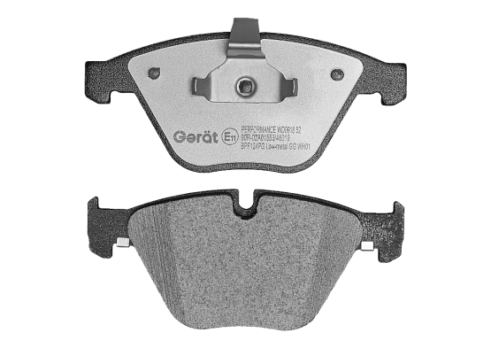 Тормозные колодки Gerat BPF124PG (передние) Low-metallic
