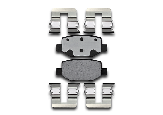 Тормозные колодки Gerat BPR156PG (задние) Low-metallic