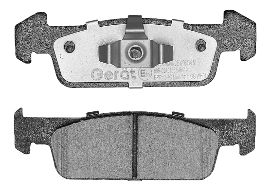 Тормозные колодки Gerat BPF145PG (передние) Low-metallic