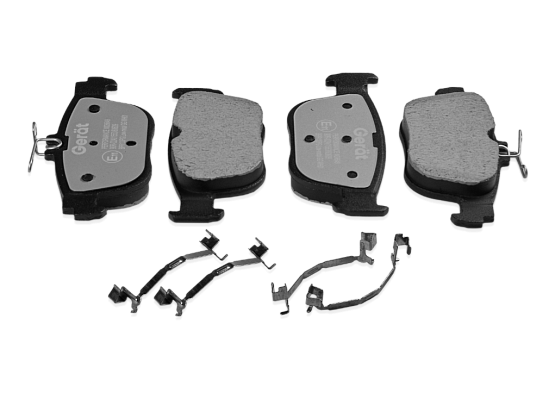 Тормозные колодки Gerat BPR133PG (задние) Low-metallic