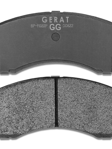 Тормозные колодки Gerat BP-F022P (передние) Low-metallic