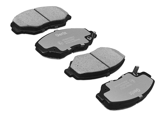 Тормозные колодки Gerat BPF368PG (передние) Low-metallic