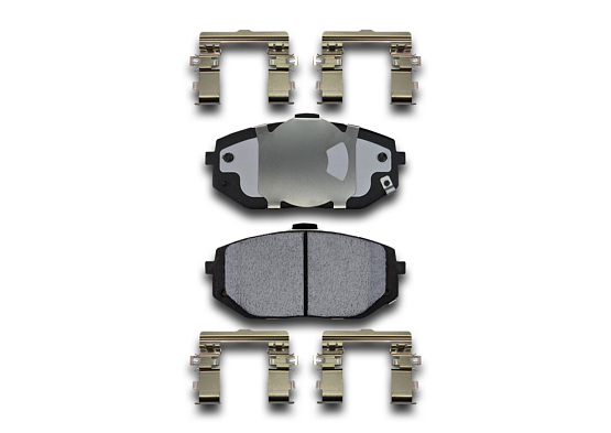 Передние тормозные колодки Gerat BPF304PG Low-metallic