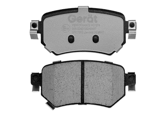 Тормозные колодки Gerat BPR176PG (задние) Low-metallic