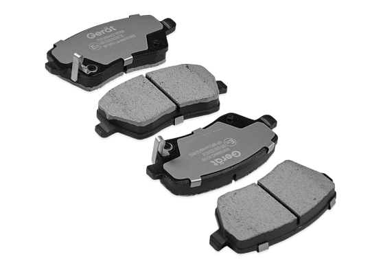 Тормозные колодки Gerat BPF168PG (передние) Low-metallic