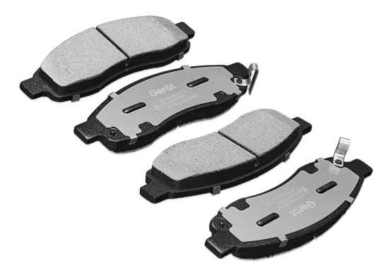 Тормозные колодки Gerat BPF351PG (передние) Low-metallic