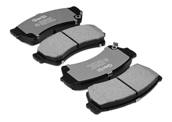 Передние тормозные колодки Gerat BPF258PG Low-metallic