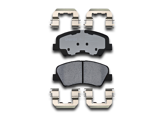 Тормозные колодки Gerat BPF159PG (передние) Low-metallic
