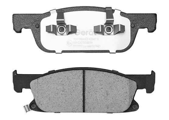 Передние тормозные колодки Gerat BPF385PG Low-metallic