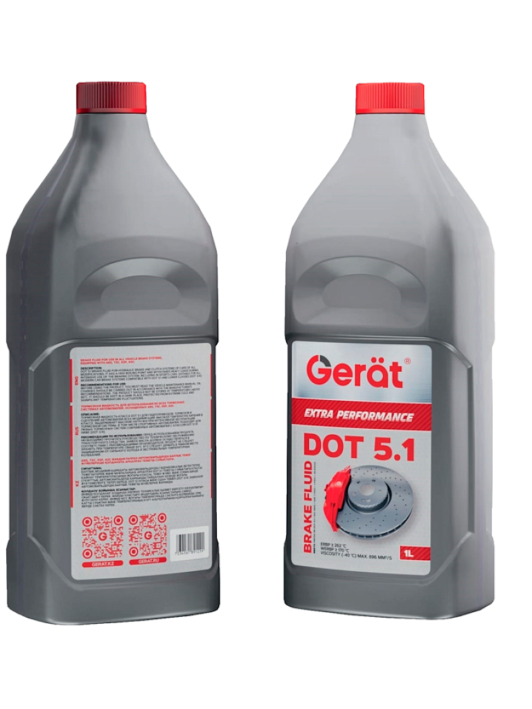 Высокотемпературная тормозная жидкость Gerat GBF511 Performance DOT 5.1